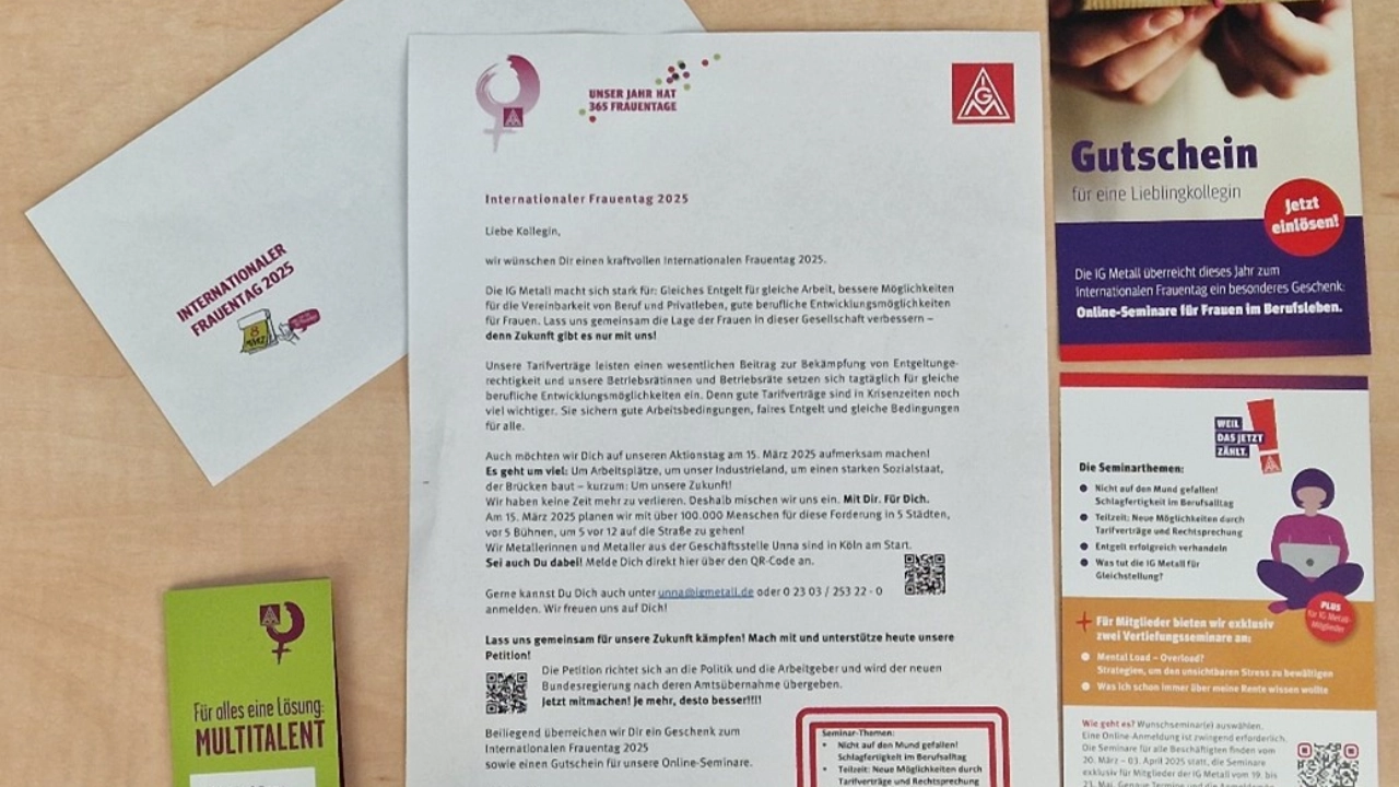 Frauentag Materialien