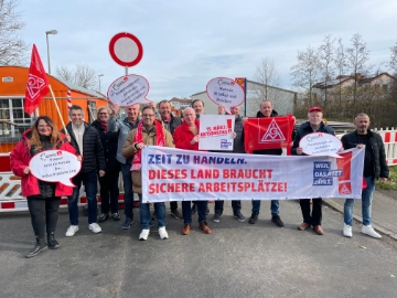 Flashmob der IG Metall Unna